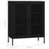 Lady Jillian -  Storage Cabinet Black 80x35x101,5 cm Steel - Model 4